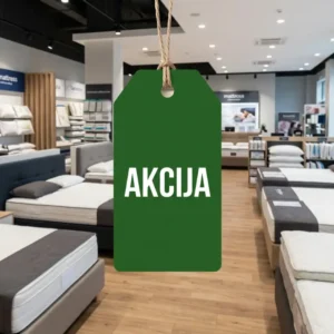 Slika taga u prodavnici radnje na kome piše Akcija